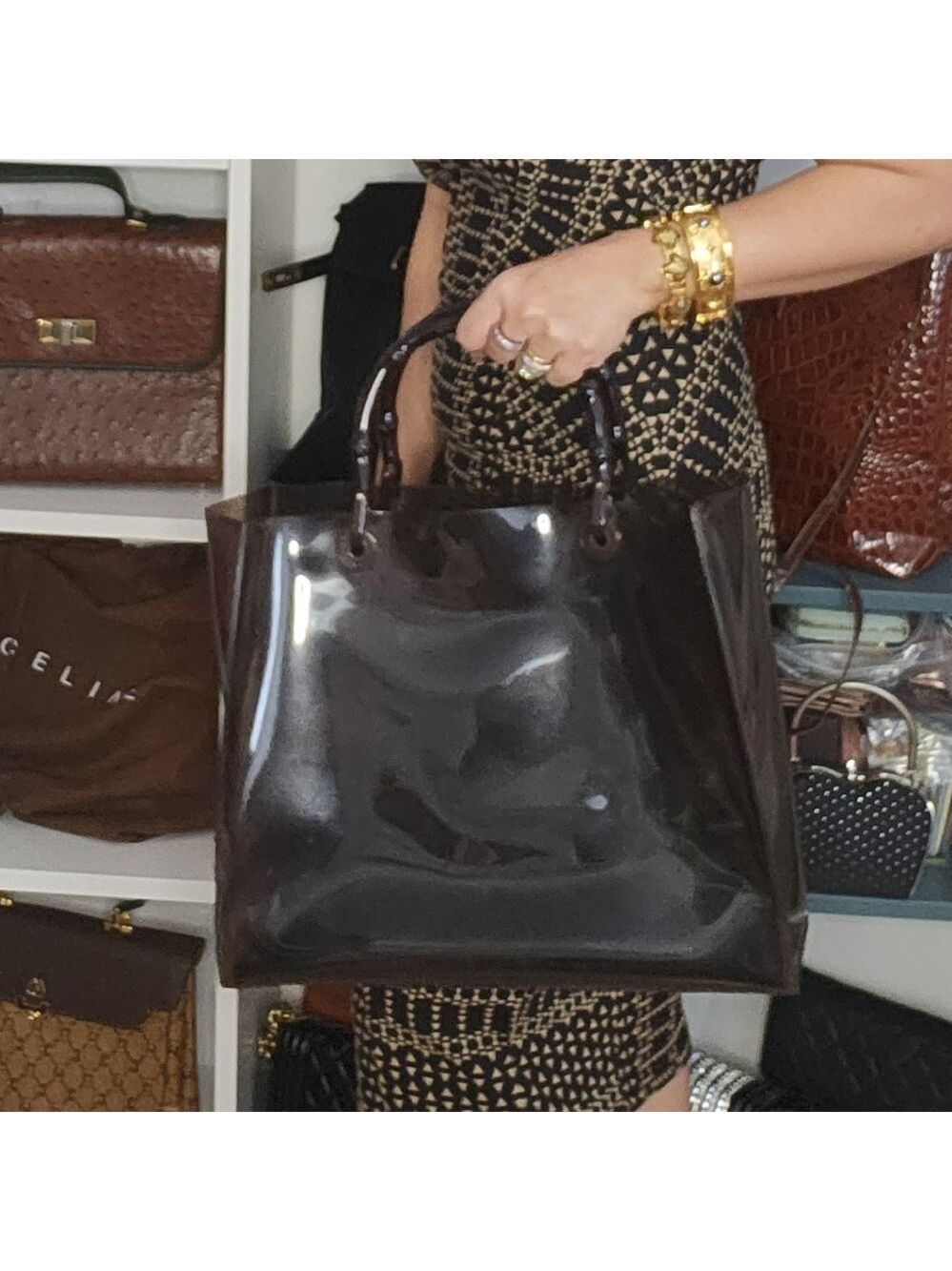 ❤️ Gucci Rare Vintage plastic totes bag - Picture 4 of 17